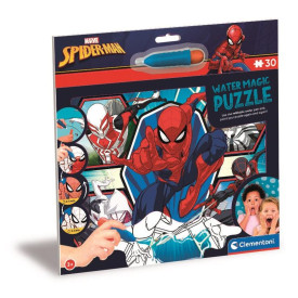 CLEMENTONI Puzzle s malováním vodou Water Magic: Spiderman 30 dílků