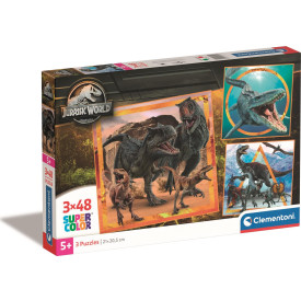 CLEMENTONI Puzzle Jurský svět 3x48 dílků