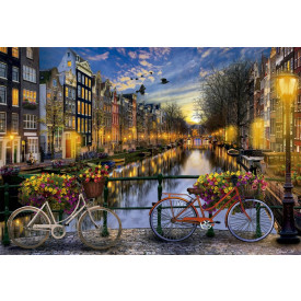 EDUCA Puzzle Romantický Amsterdam 2000 dílků