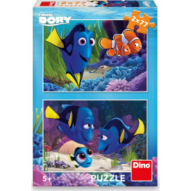 DINO Puzzle Hledá se Dory 2x77 dílků