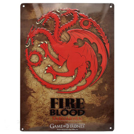Game of Thrones - dekorační cedule Targaryen