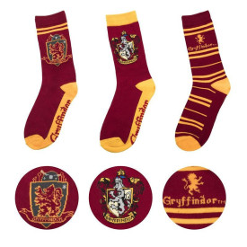 Sada ponožek Harry Potter - Nebelvír (3 páry)