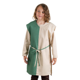 Tabard pro děti, béžovo-zelený