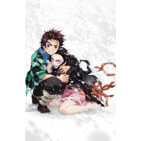 Plakát Demon Slayer - Tanjiro & Nezuko Snow