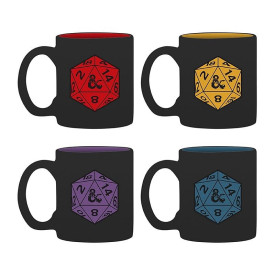 Sada hrnků na espresso Dungeons & Dragons - D20 (4 ks)