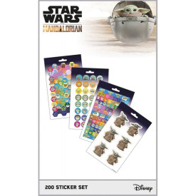 Sada samolepek Star Wars: The Mandalorian - The Child, 200 ks
