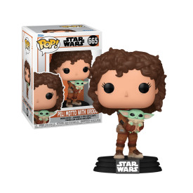 Figurka Mandalorian - Peli Motto with Grogu Funko POP!