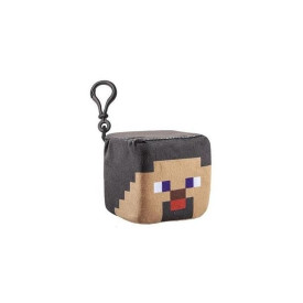 Plyšák s klipem Minecraft - Steve (hlava), 8 cm