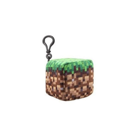 Plyšák s klipem Minecraft - Hlína, 8 cm