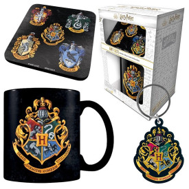 Dárková sada Harry Potter - Barevný erb Bradavic