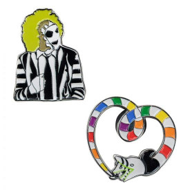 Sada odznaků Beetlejuice - Beetlejuice & Sandworm