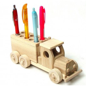 Ceeda Cavity - Dřevěný stojánek na tužky pro děti - Nákladák