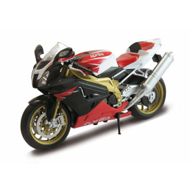 Welly Motocykl Aprilia RSV 1000R Factory 1:10 červený