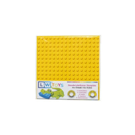 L-W Toys Podložka na stavění JUNIOR 16x16 bodů žlutá