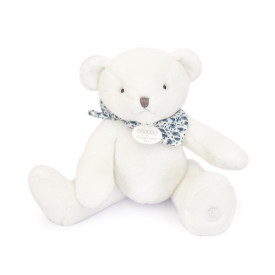 Doudou Plyšový medvídek bílý 25 cm