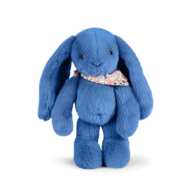 Doudou Plyšový králíček s šátkem modrý 35 cm