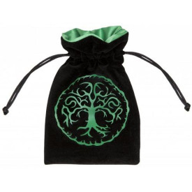 Váček na kostky Forest Black & green Velour