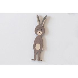 BeWooden Dřevěná magnetka zajíček Karlíček