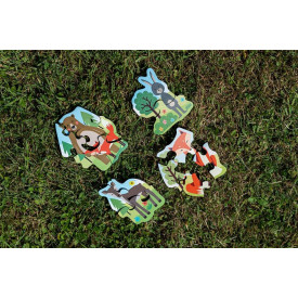 BeWooden 4 sady Puzzle 2,3,4,5 - Lišárna