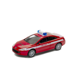 Welly Peugeot Coupe 407 FIRE DEPT. 1:34 červené