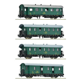 Roco Sada 4 ks osobních vagónů ČSD - 6200088