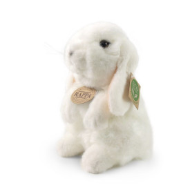 Rappa Plyšový králík bílý stojící 18 cm ECO-FRIENDLY