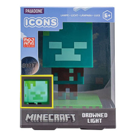 Lampička Minecraft - Drowned Zombie