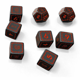 Sada kostek - The One Ring RPG (černá)