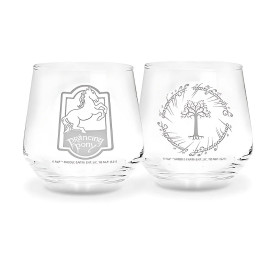 Sada sklenic Pán prstenů - Prancing Pony & Gondor Tree
