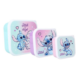Svačinový box Lilo & Stitch - Stitch a Angel (3 ks)