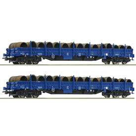Roco Sada 2 ks klanicových vagónů s nákladem PKP Cargo - 6600099
