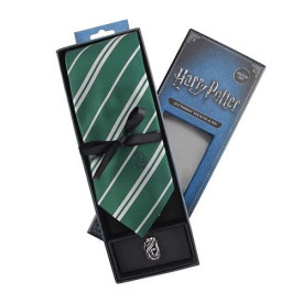 Kravata Harry Potter s odznakem - Zmijozel