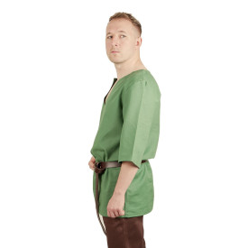 Bavlněná středověká košile - zelená