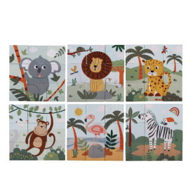 2Kids Toys Dřevěné kostky Safari