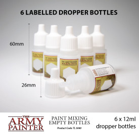 Army Painter Mixing Empty Bottles - sada míchacích lahviček