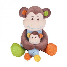 Bigjigs Toys textilní postavička - Opička Cheeky velká