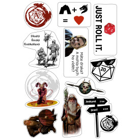 Sada samolepek Jeskyně a draci