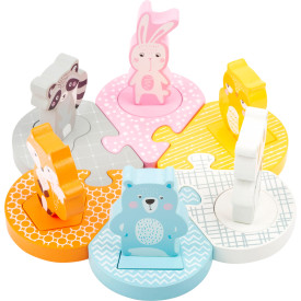 Small Foot Dřevěné vkládací puzzle zvířátka Poškozený obal