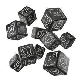 Sada šestistěnných kostek Game of Thrones - Night s Watch (10 ks)