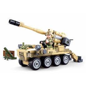 Sluban Army Model Bricks M38-B0751 Mobilní kanón 8x8 s pozemním minometem - poškozený obal