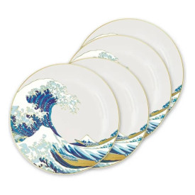 Sada talířů Velká vlna u pobřeží Kanagawy