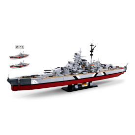 Sluban ModelBricks M38-B1102 Bitevní loď Bismarck 2v1 1:350 - poškozený obal