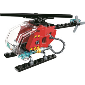 Qman Water Cannon Fire Truck 1805-3 Záchranný vrtulník - poškozený obal
