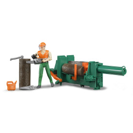 Bruder Dřevařský set - poškozený obal