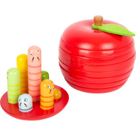 small foot Skládačka jablko s červíky - poškozený obal