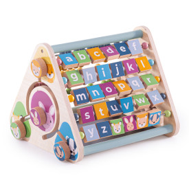 Bigjigs Toys Aktivní trojúhelník se zvířátky - poškozený obal