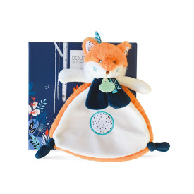 Doudou Dárková sada Tiwipi - plyšová liška muchláček 23 cm - poškozený obal
