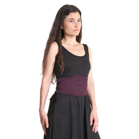 Dámský úzký korzet - vínový