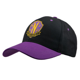 Kšiltovka Wednesday - Nevermore Academy, fialová