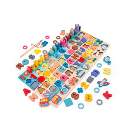 2Kids Toys Multifunkční deska vkládačka 6 v 1 - poškozený obal